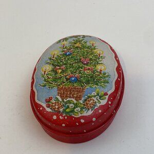 VtgLillian Vernon 1987 Candle Tins Christmas Tree NEVER USED MINT
